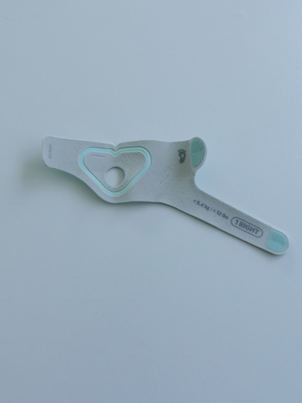Mint Green Baby Owlet Sock Cover - Soft Velcro Foot Protector - Picture 3 of 7